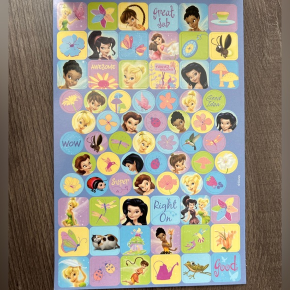 Vintage Y2K Tinkerbell Sticker Pads - 2 Total - Picture 3 of 6